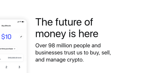 Coinbase the future of money is here.